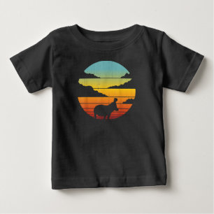 Hippopotamus 60s 70s Hippo Hippo Lover Baby T-Shirt