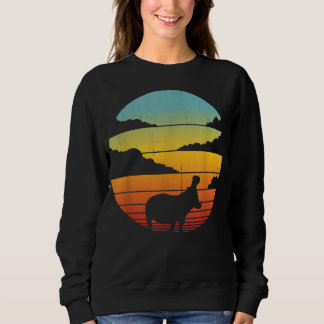 Hippopotamus 60s 70s Hippo | Hippo Lover Sweatshirt