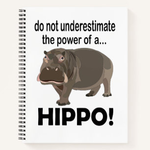 Hippopotamus Animal Funny Hippo Notebook