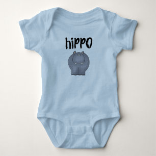 Hippopotamus Baby Bodysuit