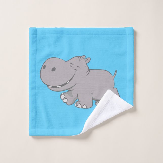 Hippopotamus Bath Towel Set (Wash Cloth)