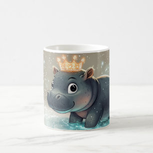 hippopotamus Cartoon Style vibrant Cute Colorfull Coffee Mug
