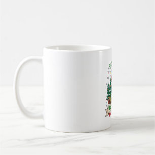 Hippopotamus Christmas Hippo Santa Hat Trees Prese Coffee Mug