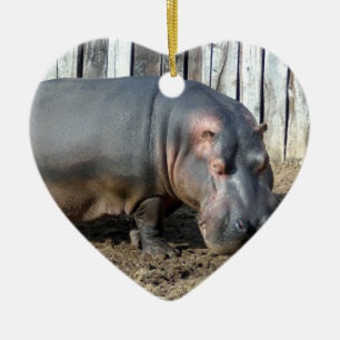 Hippopotamus Christmas Ornament