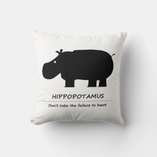 Hippopotamus Cushion