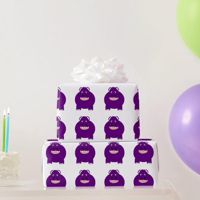 Hippopotamus Design Wrapping Paper (Party Gifts)