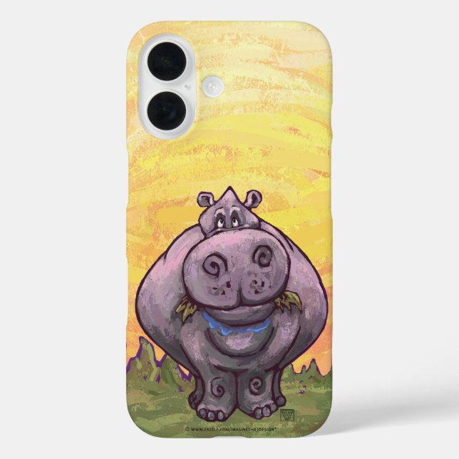 Hippopotamus Electronics Case-Mate iPhone Case (Back)