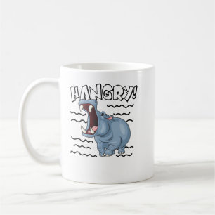 Hippopotamus Funny Hippopotamus Hangry Cute Hippo  Coffee Mug