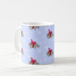 Hippopotamus Holiday Christmas Coffee Mug