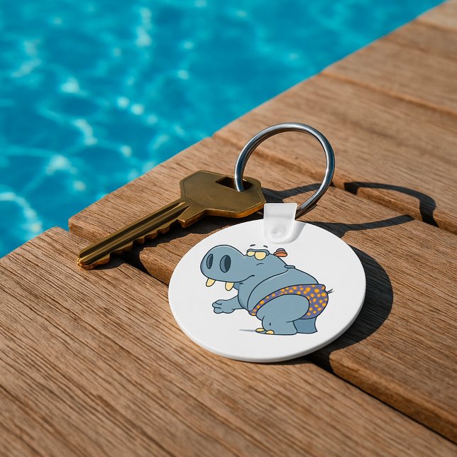 Hippopotamus In A Bikini Key Ring (Creator Uploaded)
