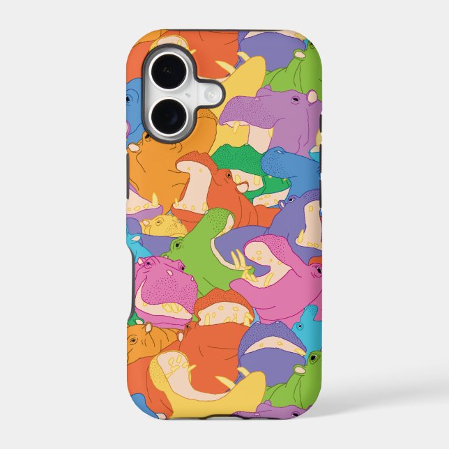 Hippopotamus iPhone Case (Back)