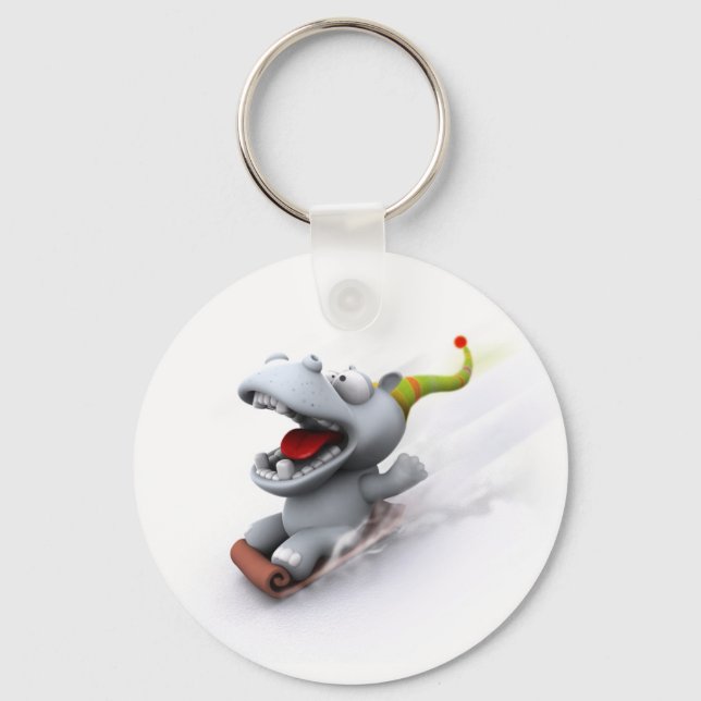 Hippopotamus Key Ring (Front)