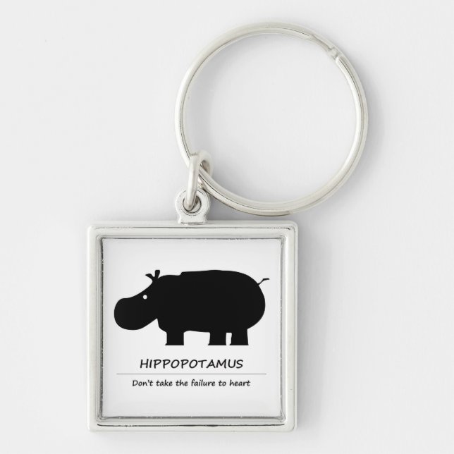 Hippopotamus Key Ring (Front)