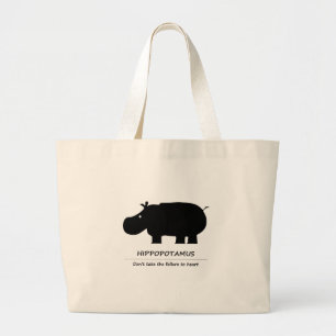 Hippopotamus Large Tote Bag