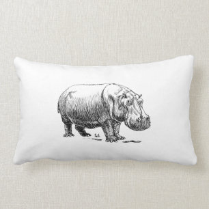 Hippopotamus Lumbar Cushion