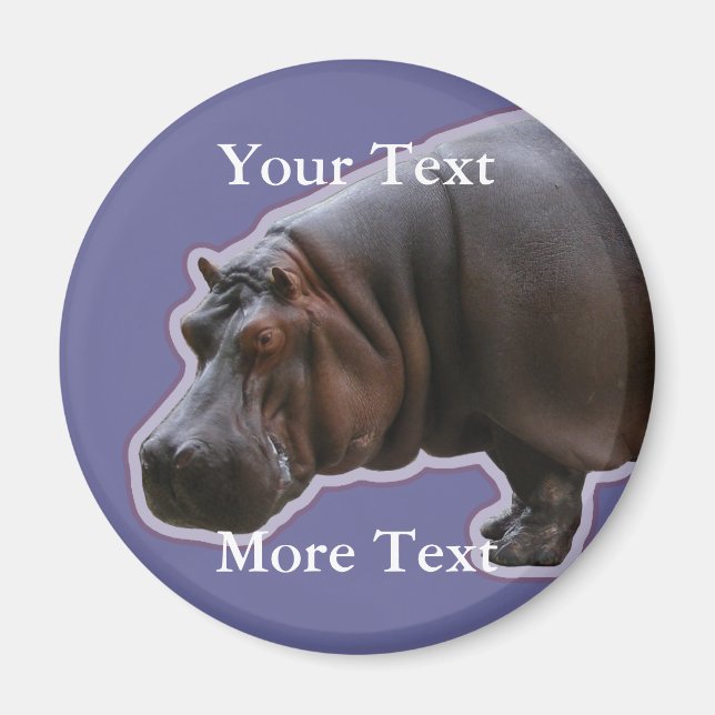 Hippopotamus Magnet (Front)