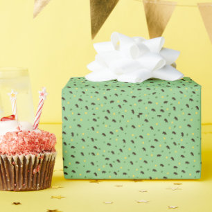 Hippopotamus pattern wrapping paper