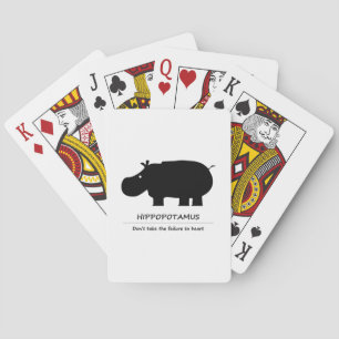 hippopotamus playing cards