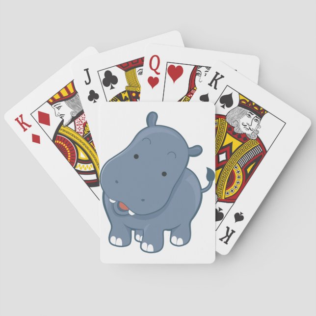 Hippopotamus Playing Cards (Back)