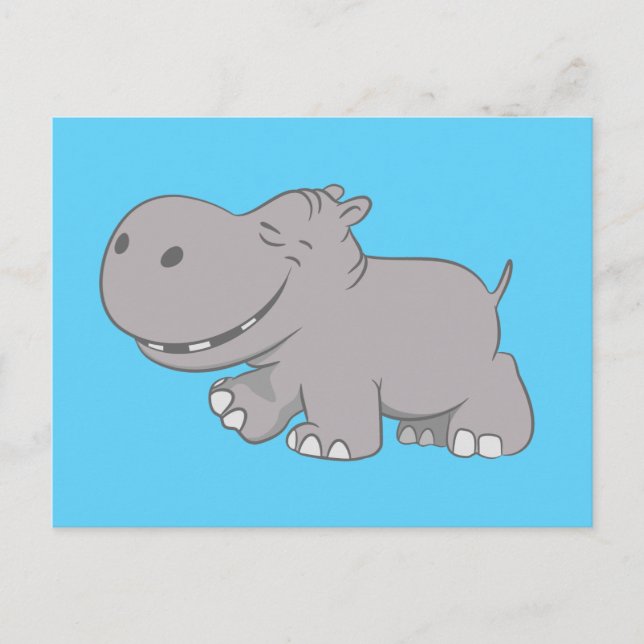 Hippopotamus Postcard (Front)