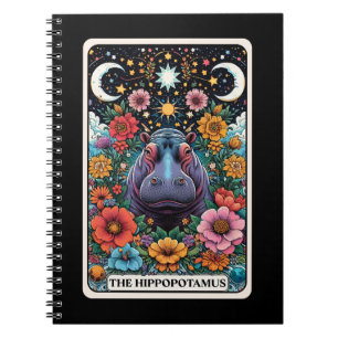 Hippopotamus Spirit Tarot Card Notebook