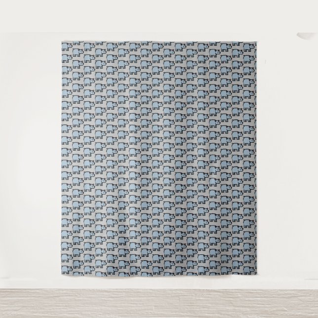 Hippopotamus Tapestry (Front)