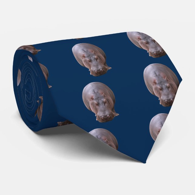hippopotamus tie (Rolled)