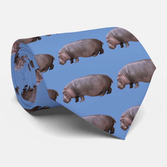 hippopotamus tie (Rolled)