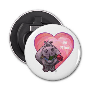 Hippopotamus Valentine's Day Bottle Opener