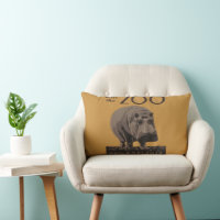 Hippopotamus vintage hippo zoo poster wpa 