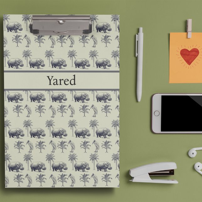 Hippos and Marabus, customisable Clipboard (Creator Uploaded)