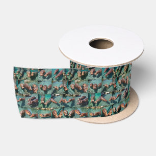 Hippos at Play: A Pond Paradise Satin Ribbon