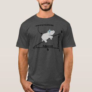 HIPPOTENUSE TRIANGLE MATH hippo lovers  T-Shirt