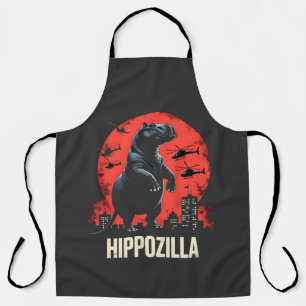 Hippozilla Spooky Moo Deng Baby Pygmy Hippo Apron