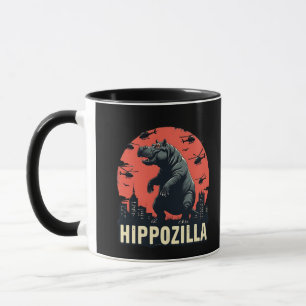 Hippozilla Spooky Moo Deng Hippo Halloween Mug