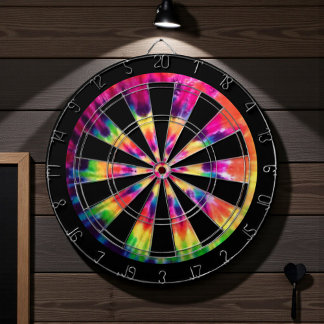 Hippy 60s Tie Dye Dartboard