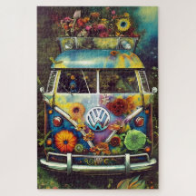  Hippy Bus Jigsaw Puzzle