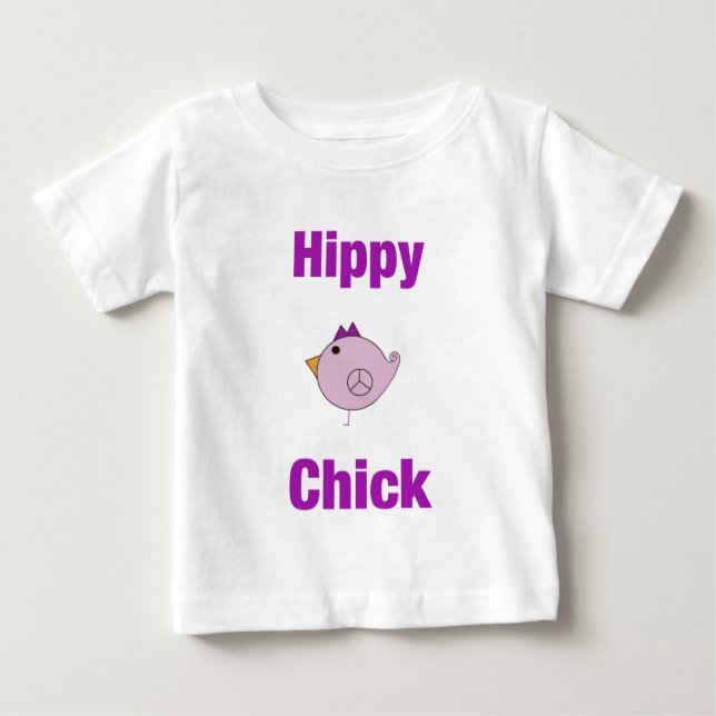 Hippy Chick - Baby Baby T-Shirt (Front)