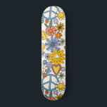 Hippy Floral Style Skateboard<br><div class="desc">Hippy Floral Style
Whether you’re doing grinds on the half-pipe or kickflips in the street,  this competition shaped board has supreme pop! Our decks are made of the best quality hard-rock maple and with our one-of-a-kind printing process; you get the best skateboard available in the world.</div>