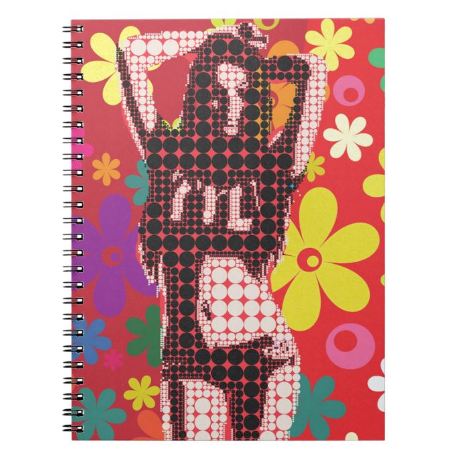 Hippy Flower child 60s theme Notebook (Front)