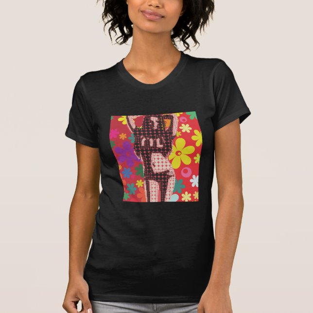 Hippy Flower child 60s theme T-Shirt (Front)