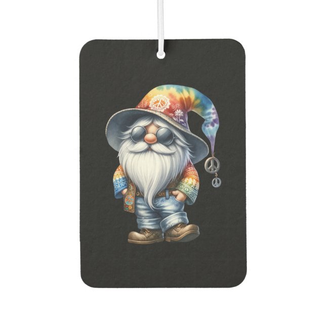 Hippy Gnome Car Air Freshener (Front)