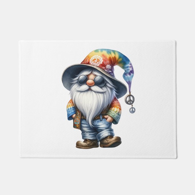 Hippy Gnome Doormat (Front)