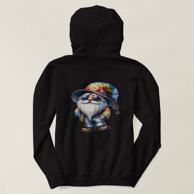 Hippy Gnome Hoodie (Design Back)