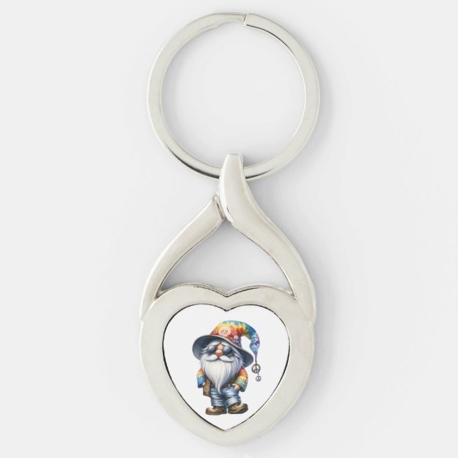 Hippy Gnome Key Ring (Front)