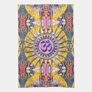Hippy Goa Solar Purple OM Cloth Banner