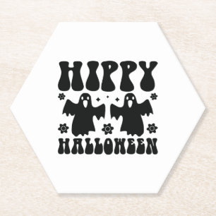 Hippy Halloween Paper Coaster