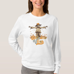Hippy Halloween Vibes Scarecrow T-Shirt