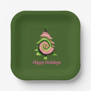 Hippy Holiday Paper Plate