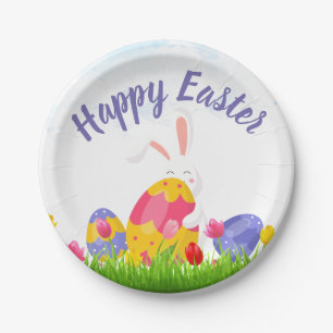 HIPPY HOP Easter Paper Plate